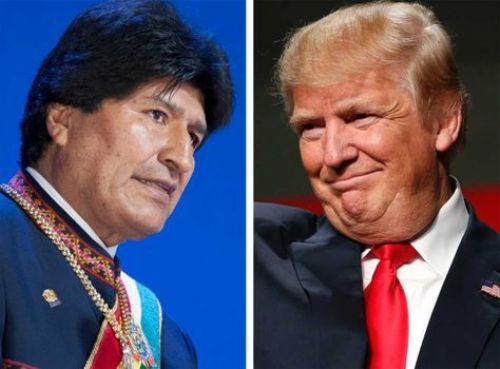 Evo Morales saluda victoria de Trump y lo invita a trabajar en contra del machismo