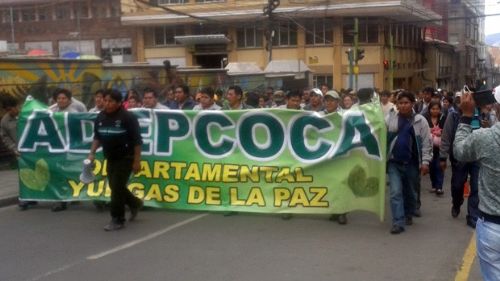 Cocaleros de los Yungas anuncian cerco a la Plaza Murillo desde mañana