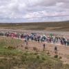 Mil maestros parten de Caracollo a La Paz y Evo Morales dice marcha de troskos Mil maestros parten de Caracollo a La Paz y Evo Morales dice marcha de troskos