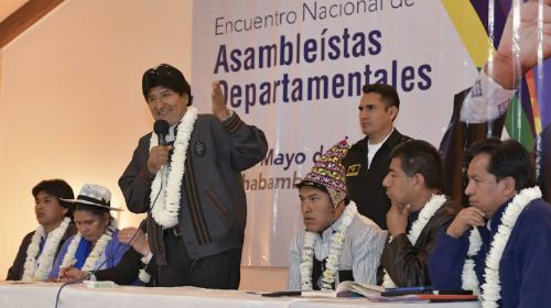 Evo Morales denuncia que asamblestas del MAS ya se sienten autoridades