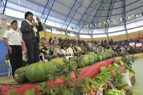 Evo Morales reitera que Chile tiene envidia del crecimiento de Bolivia
