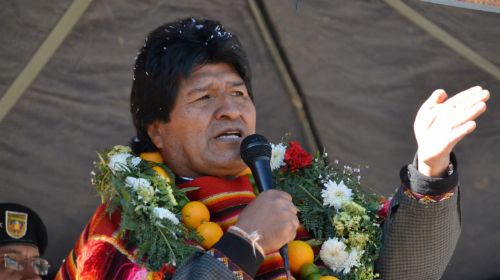 Evo Morales asegura que la Policía tiene reconocimiento internacional por lucha contra la delincuencia