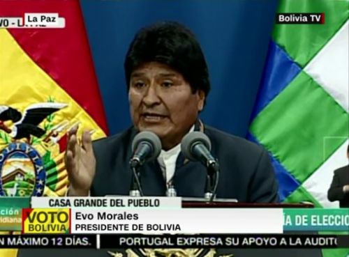 Evo Morales dice que no tiene miedo, nunca hizo fraude